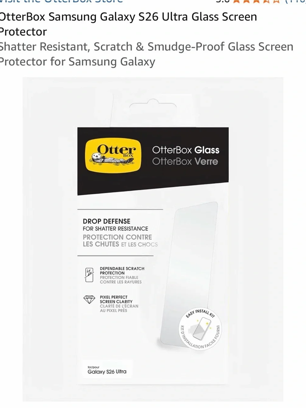 OtterBox Glass Screen Protector & Commuter Bundle